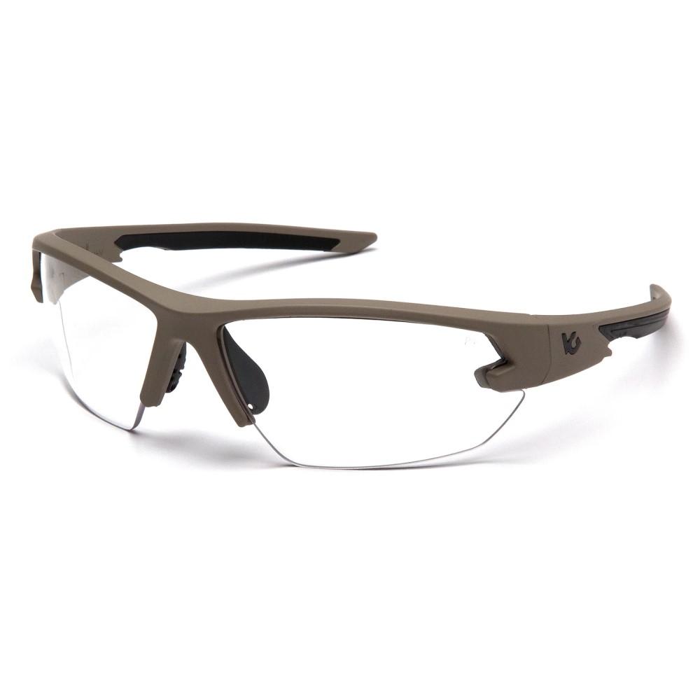 Pyramex Venture Gear Semtex 2.0 Shooting Glasses Tan Frame with Clear Anti-Fog Lens Picture of Pyramex Safety Pyramex VG Howitzer Tan Frame/Clear Anti-Fog Lens