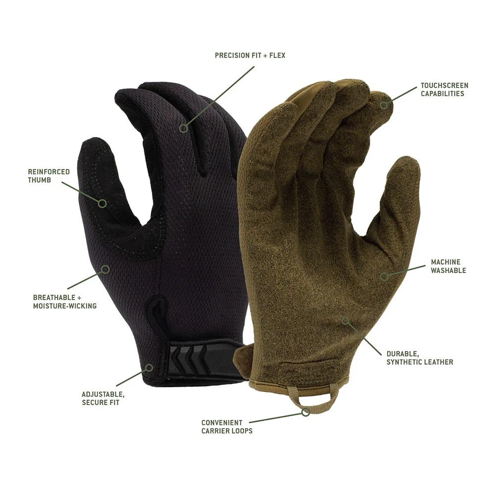 Pyramex Venture Gear Medium-Duty Adjustable Operator Gloves Black M Picture of Pyramex Safety Venture Gear Tactical Gloves Medium Duty Adjustable Operator H&L Black Med