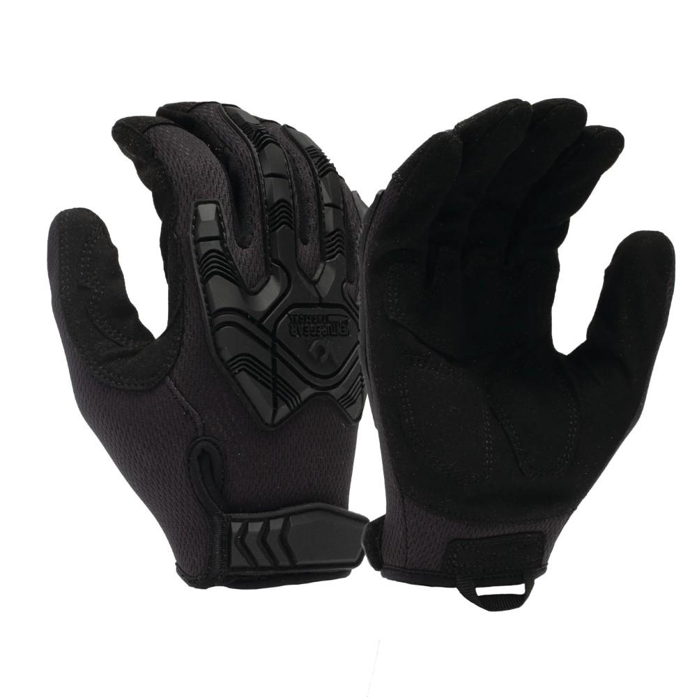 Pyramex Venture Gear Heavy-Duty Impact Operator Gloves Black L Picture of Pyramex Safety Venture Gear Tactical Gloves Heavy Duty Impact Operator H&L Black Large
