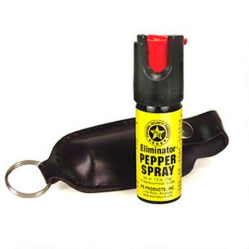 Personal Security Products Pepper Spray .5 oz with Soft Case and Key Ring Picture of Personal Security Products 1/2 OZ. PEPPER SPRAY W/BLACK SOFT CASE & KEY RING