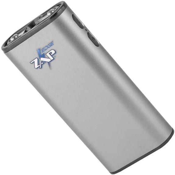 Personal Security Products Zap Edge Rechargeable USB Power Bank LED Stun Gun 950K Grey Picture of Personal Security Products Stun Gun Zap Edge 950000 Volt includes USB charger color Gun Metal