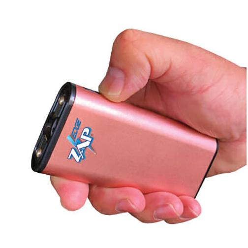Personal Security Products Zap Edge Rechargeable USB Power Bank LED Stun Gun 950K Rose Gold Picture of Personal Security Products Stun Gun Zap Edge 950000 Volt includes USB charger color Rose Gold