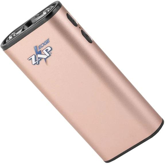 Personal Security Products Zap Edge Rechargeable USB Power Bank LED Stun Gun 950K Rose Gold Picture of Personal Security Products Stun Gun Zap Edge 950000 Volt includes USB charger color Rose Gold