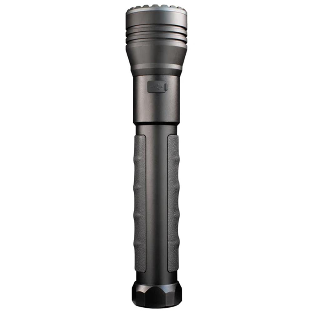 Police Security Flashlights Long Throw LED Flashlight 1000 Lumens Black Picture of LB Marketing Inc DBA Police Security Flashlights Police Security Long Throw Twin Power 21700 1/2 mile beam 1000lm