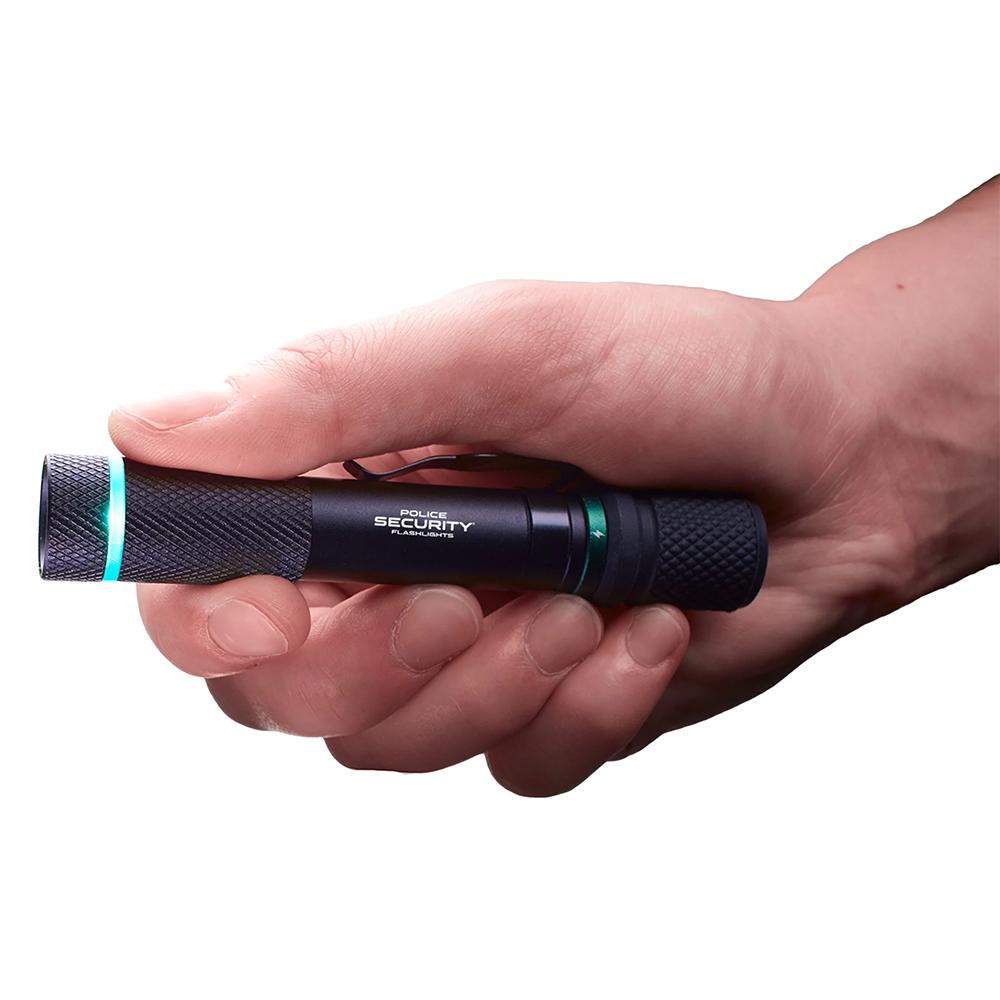 Police Security Flashlights Aura-RS Rechargeable Penlight Flashlight 260 Lumens Black Picture of LB Marketing Inc DBA Police Security Flashlights Police Security Flashlights Aura-RS 260lm