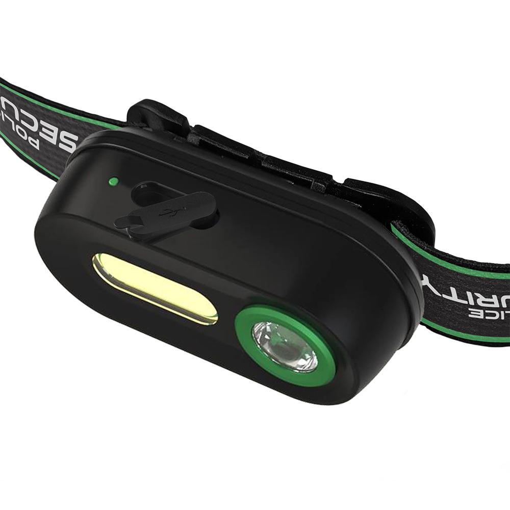 Police Security Flashlights Colt-R Rechargeable Headlamp 400 Lumens Black Picture of LB Marketing Inc DBA Police Security Flashlights Police Security Flashlights Colt-R Headlamp