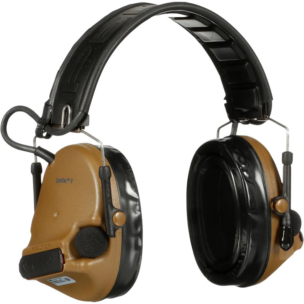 3M Peltor ComTac V Hearing Defender Headset Coyote Brown Picture of 3M PELTOR 3M PELTOR ComTac V Hearing Defender Headset Foldable Coyote Brown