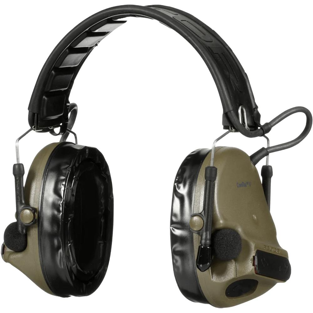 3M Peltor ComTac V Hearing Defender Headset OD Green Picture of 3M PELTOR 3M PELTOR ComTac V Hearing Defender Headset Foldable Green