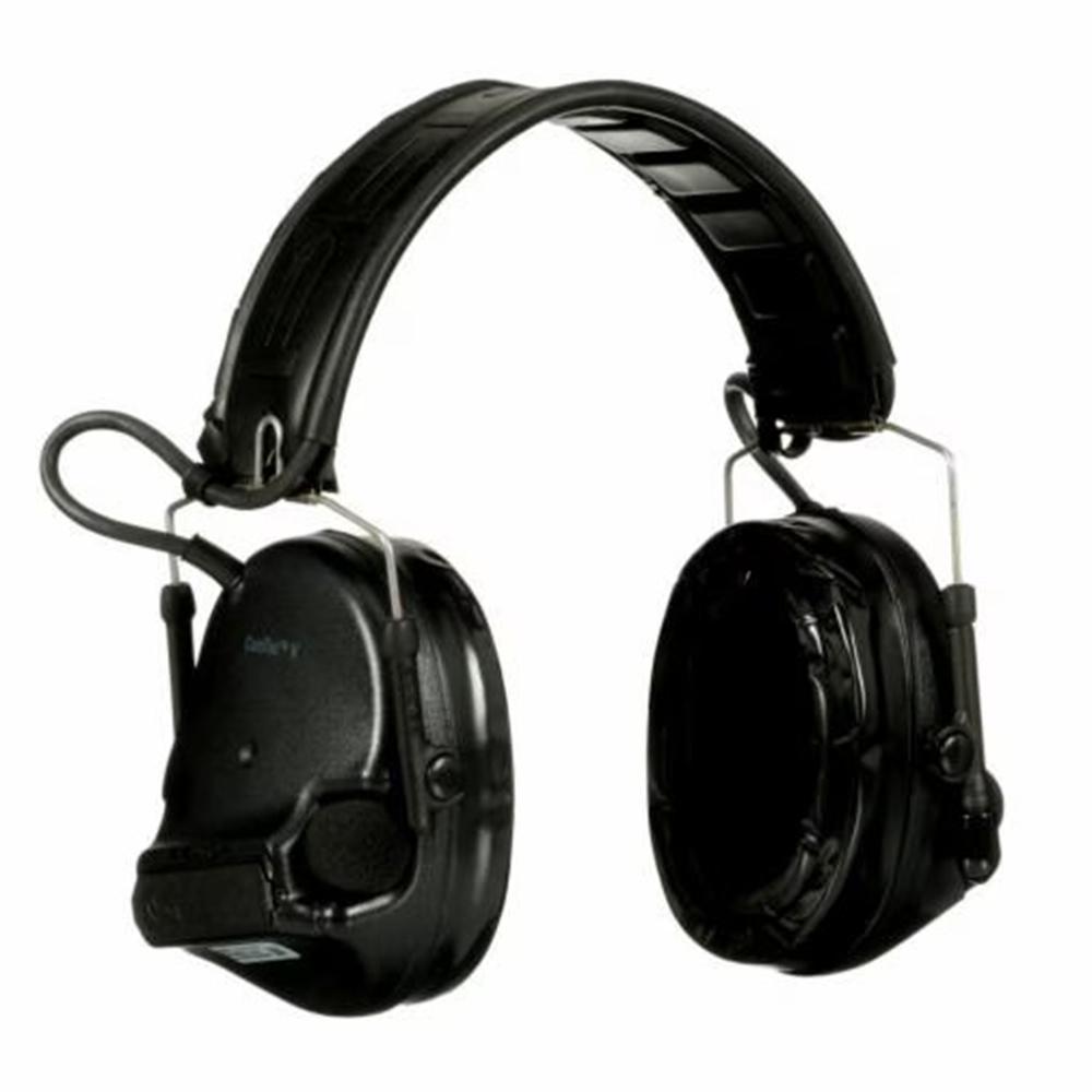 3M Peltor SwatTac V Hearing Defender Headset Electronic Ear Muffs 23dB Black Picture of 3M PELTOR 3M PELTOR SwatTac V Hearing Defender Headset Foldable Black