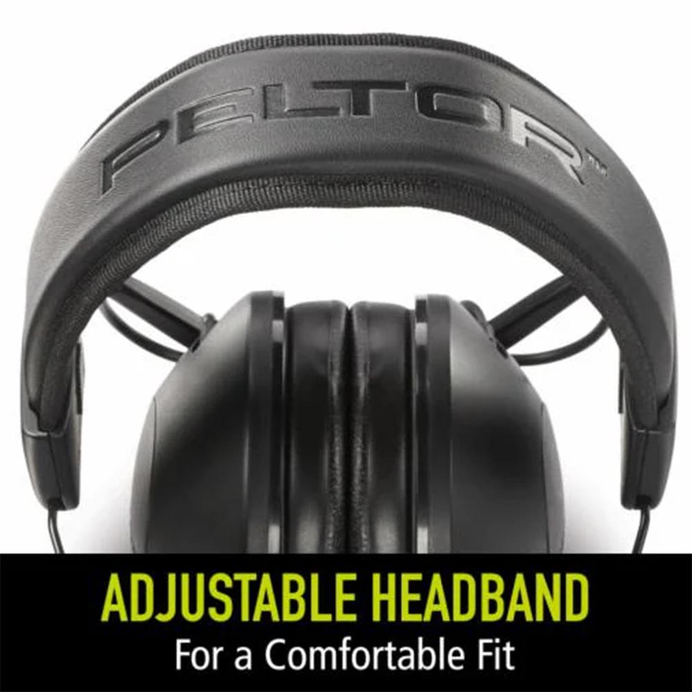 Peltor Sport Tactical 100 Electronic Ear Muffs 22dB Black Picture of 3M PELTOR PELTOR TACTICAL 100 ELECTRONIC HEARING PROTECTOR