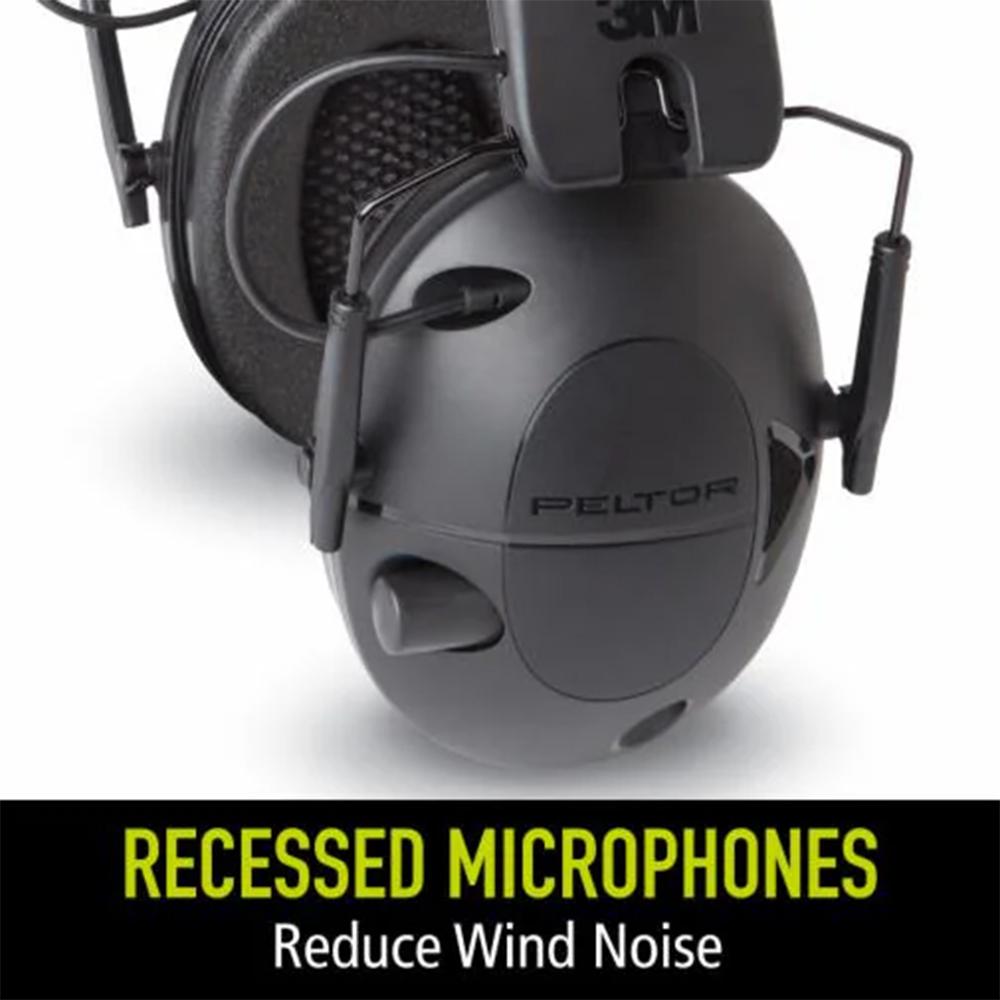 Peltor Sport Tactical 100 Electronic Ear Muffs 22dB Black Picture of 3M PELTOR PELTOR TACTICAL 100 ELECTRONIC HEARING PROTECTOR