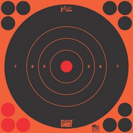 Pro-Shot Splatter Shot 12" Orange Bullseye Target 5/ct Picture of Pro-Shot Products Splatter Shot 12" ORANGE Bull's-eye Target - 5 Qty. pack peel & stick