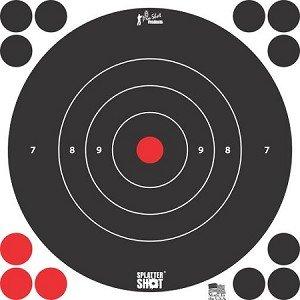 Splatter Shot 12" White Bull's-Eye Target 5/ct Picture of Pro-Shot Products Splatter Shot 12" White Bull's-eye Target - 5 Qty. pack