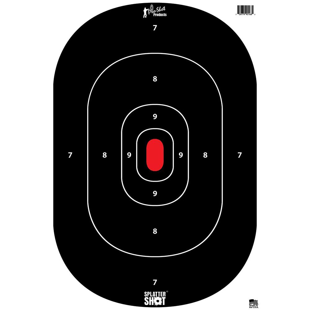 Pro-Shot 12" x 17" Silhouette Target - Tag Paper 8/ct Picture of Pro-Shot Products Silhouette Splatter Shot-Heavy Tag Paper 12x17 - 8 QTY PACK