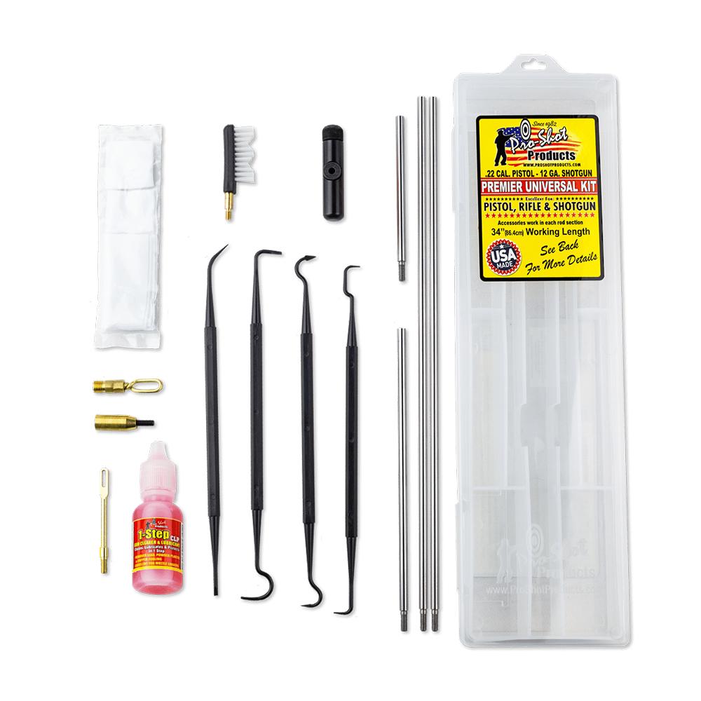 Pro-Shot Premier Universal Cleaning Kit Picture of Pro-Shot Products PREMIER UNIVERSAL KIT .22-12GA
