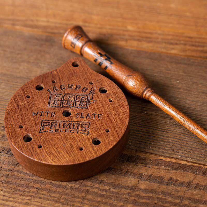 Primos Jackpot Slate Turkey Pot Call Picture of Primos Primos PS Jackpot w/ Slate Trap