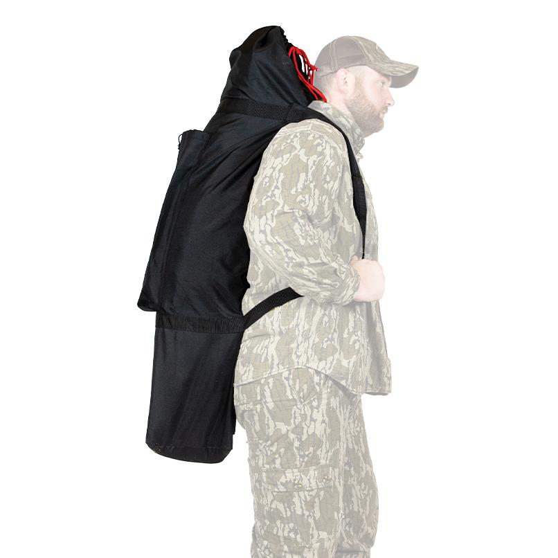 Primos Medium Double Bull Blind Bag Fits SurroundView 270 & Double Bull Evader Black Picture of Primos MEDIUM BLIND CARRY BAG BLACK CARD