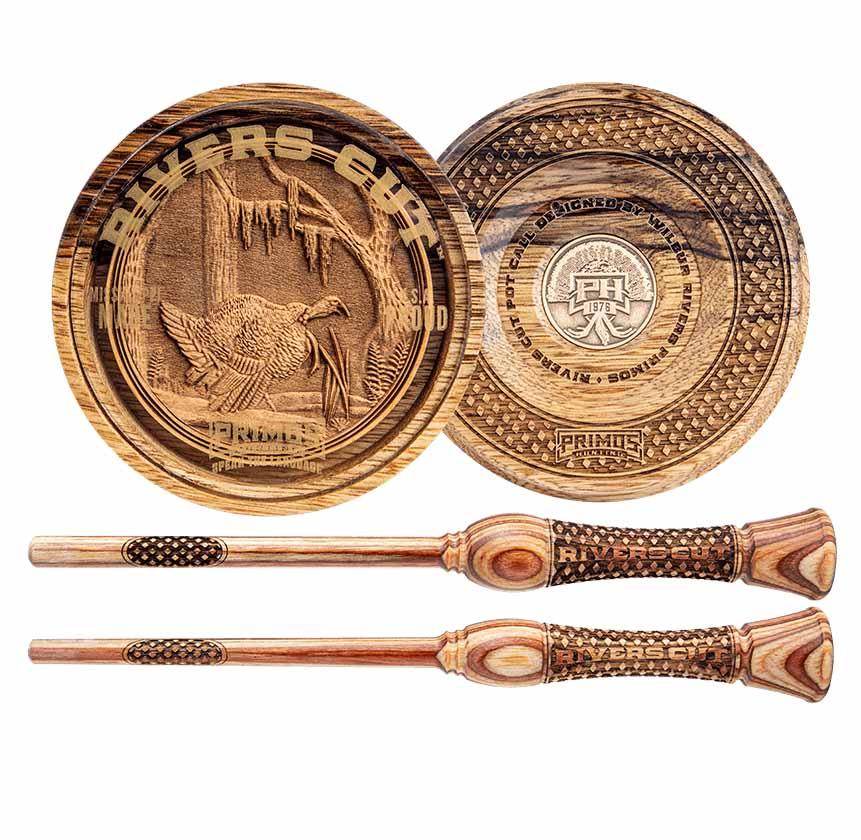 Primos Rivers Cut Turkey Pot Call Picture of Primos RIVER'S CUT POT CALL BOX