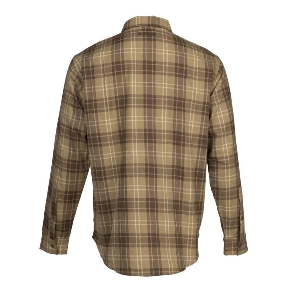 Browning Upland Flannel Long Sleeve Shirt Tan L Picture of Browning Clothing Browning SHT UPLAND FLANNEL TAN L