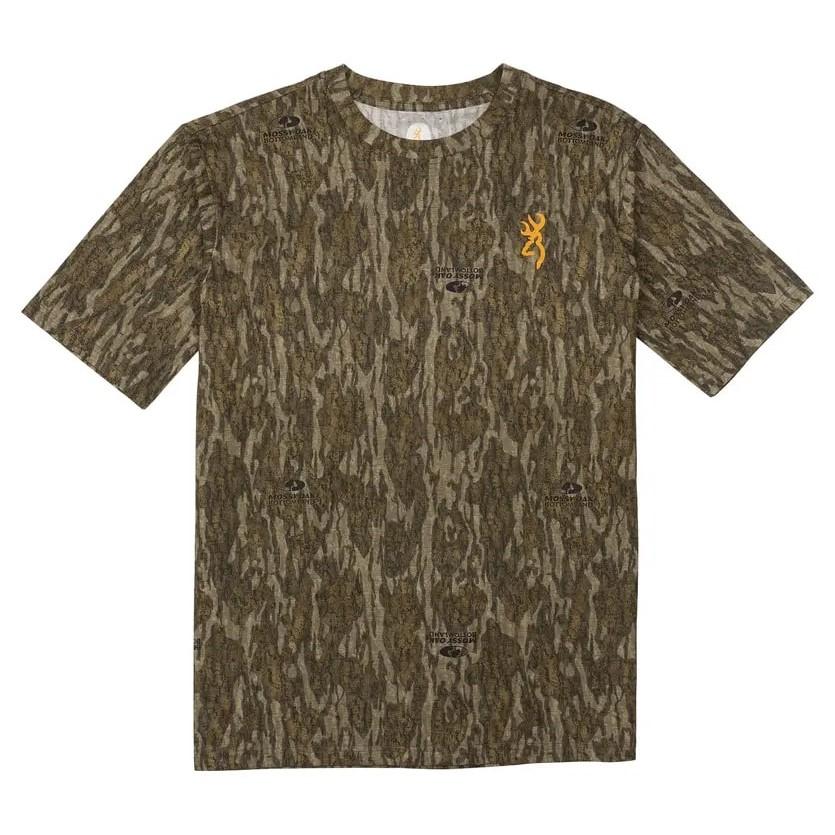 Browning Wasatch Short Sleeve T-Shirt Mossy Oak Bottomland 2XL