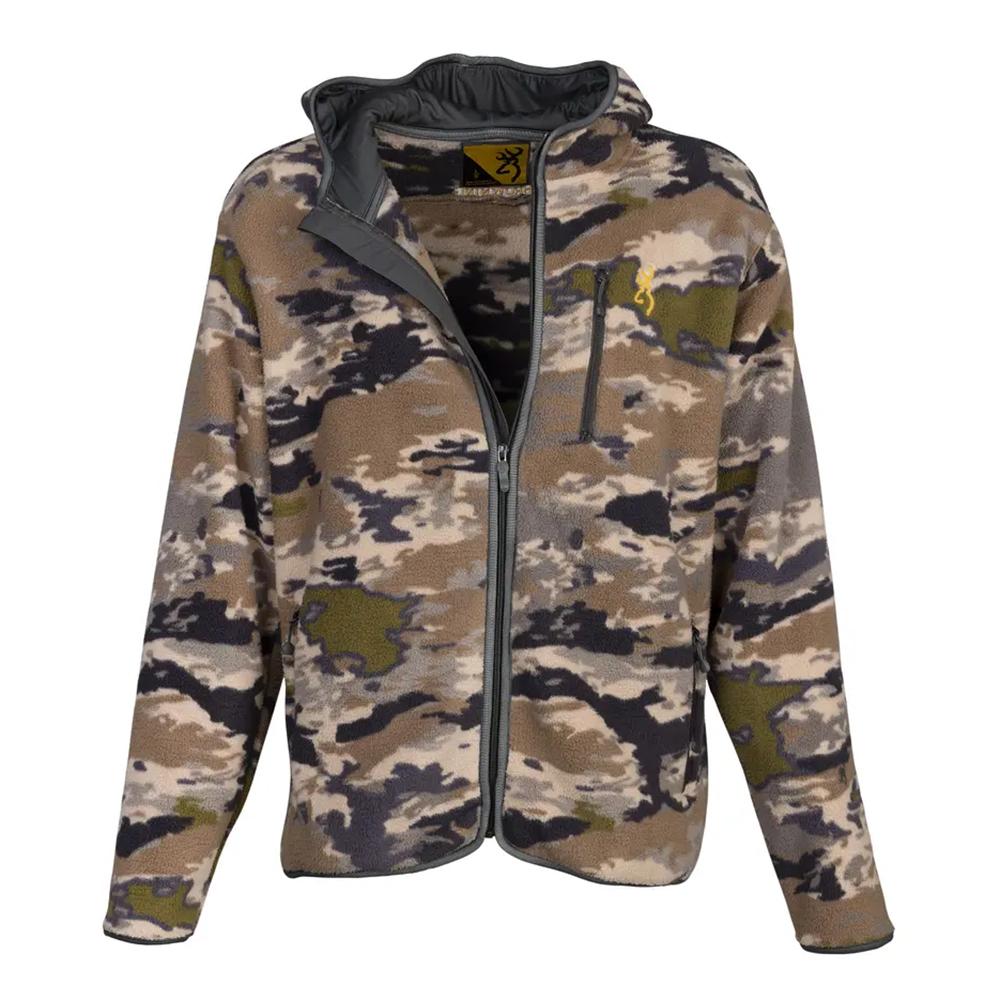 Browning Fleece 2.0 Jacket Ovix Camo XL Picture of Browning Clothing Browning JKT WASATCH FLEECE 2.0 OVIX XL