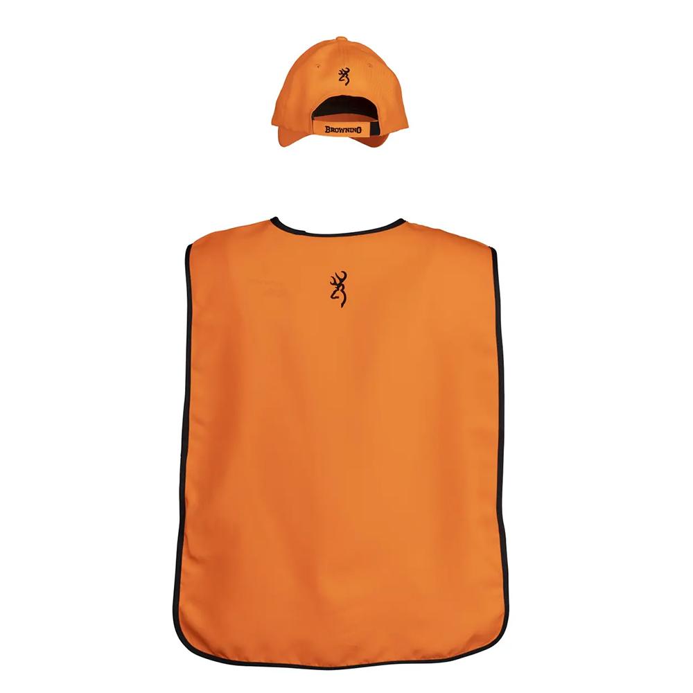 Browning Vest Cap Combo Blaze Orange Picture of Browning Clothing BROWNING VEST/CAP COMBO BLAZE