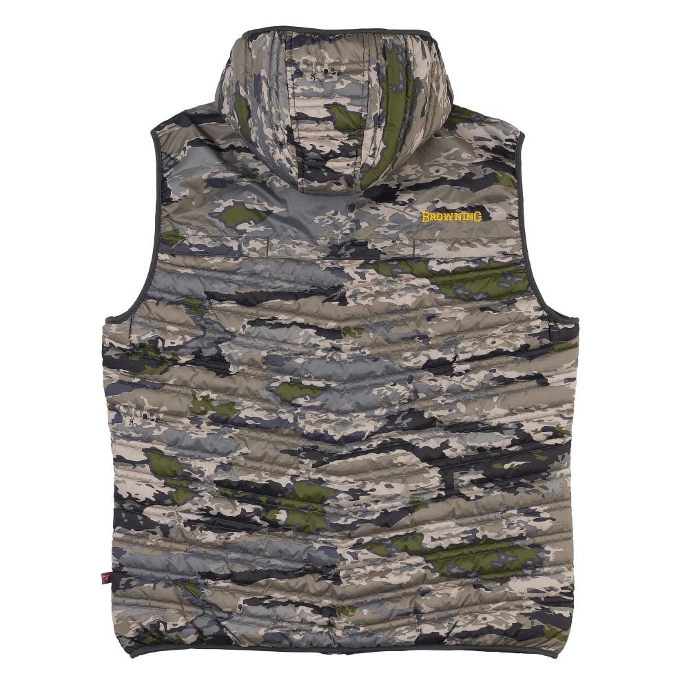 Browning Packable Puffer Hooded Vest Ovix S Picture of Browning Clothing VST PACKABLE PUFFER OVIX S