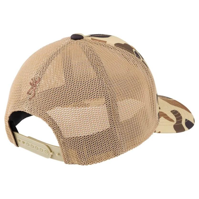 Browning Cupped Up Mesh Cap Vintage Tan Camo Picture of Browning Clothing Browning CAPCUPPED UP MESH VTAN