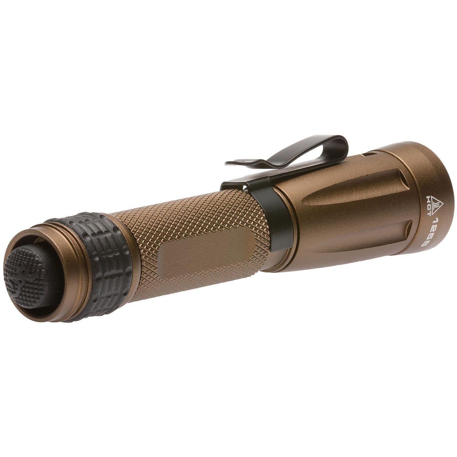 Browning Tactical Alpha Elite LED Aluminum Flashlight - Bronze Picture of Browning Clothing Browning LIGHT ALPHA ELITE 1AA