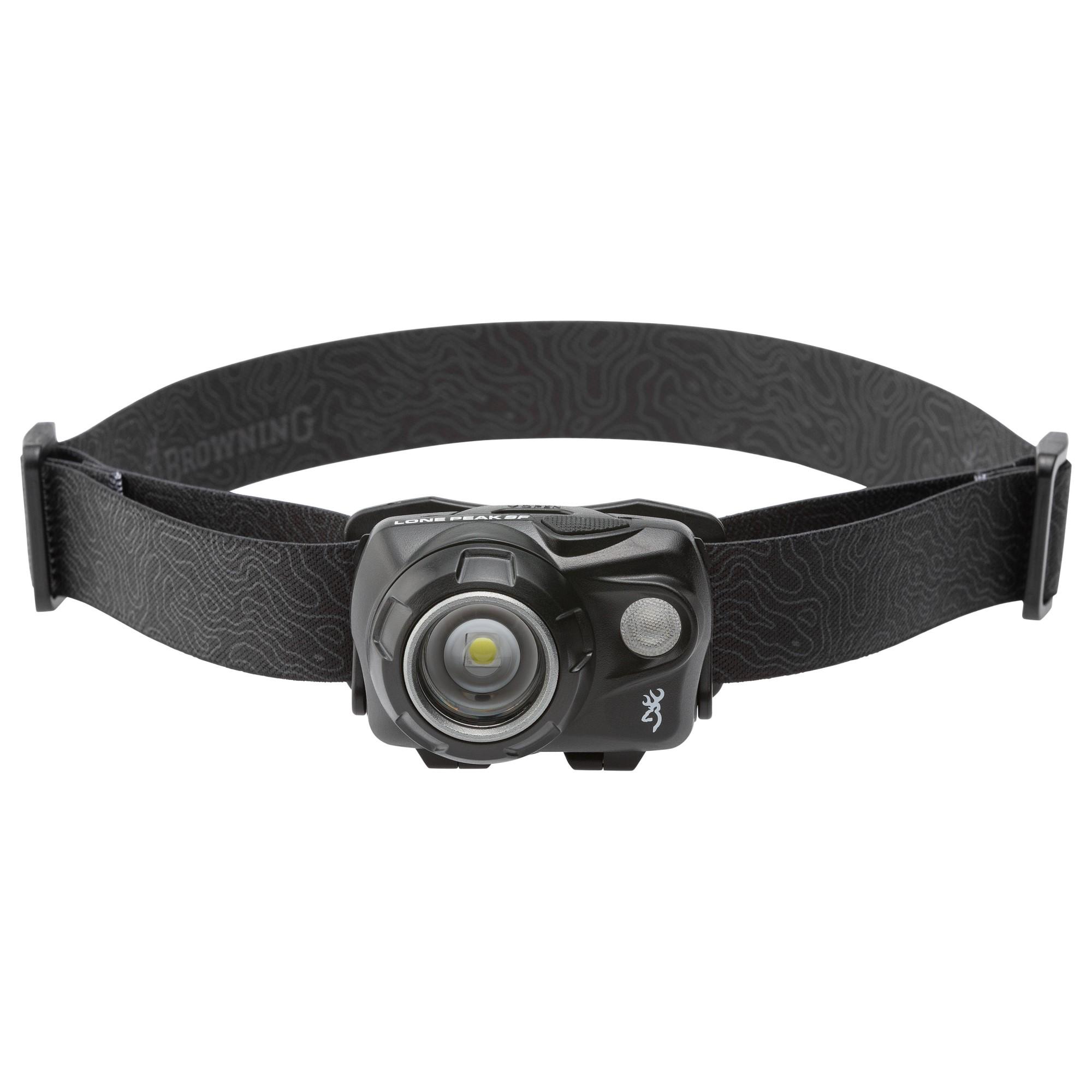 Browning Lone Peak Headlamp SF 550 Lumens Black Picture of Browning Clothing Browning HEADLAMP LONE PEAK SF