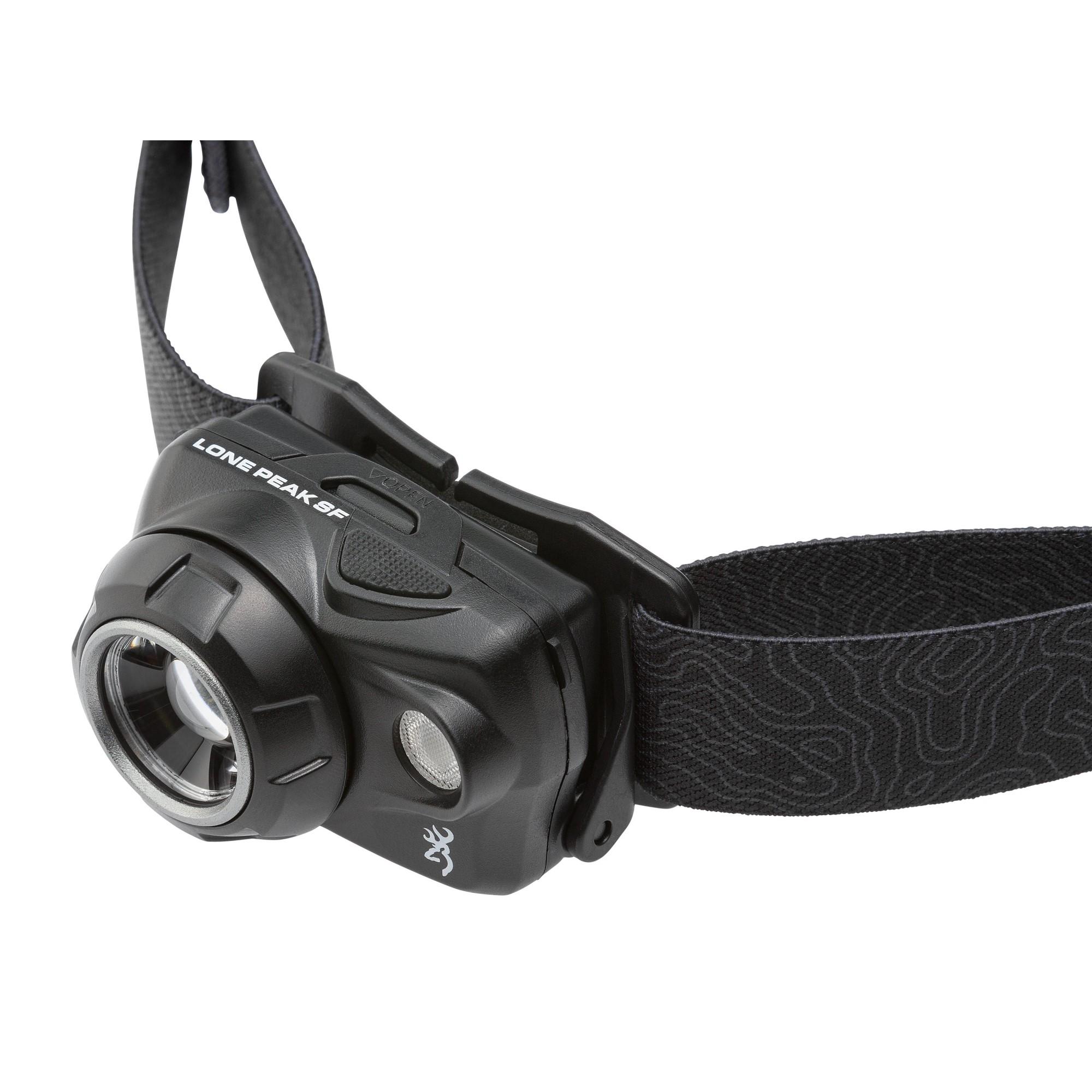 Browning Lone Peak Headlamp SF 550 Lumens Black Picture of Browning Clothing Browning HEADLAMP LONE PEAK SF