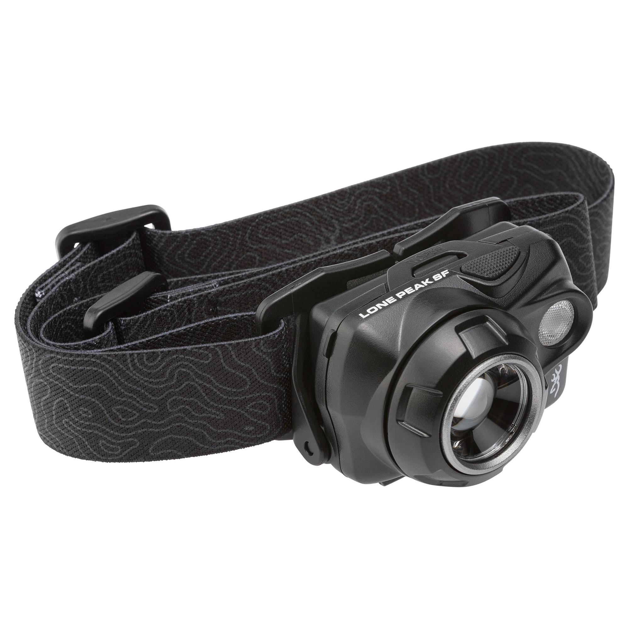 Browning Lone Peak Headlamp SF 550 Lumens Black Picture of Browning Clothing Browning HEADLAMP LONE PEAK SF