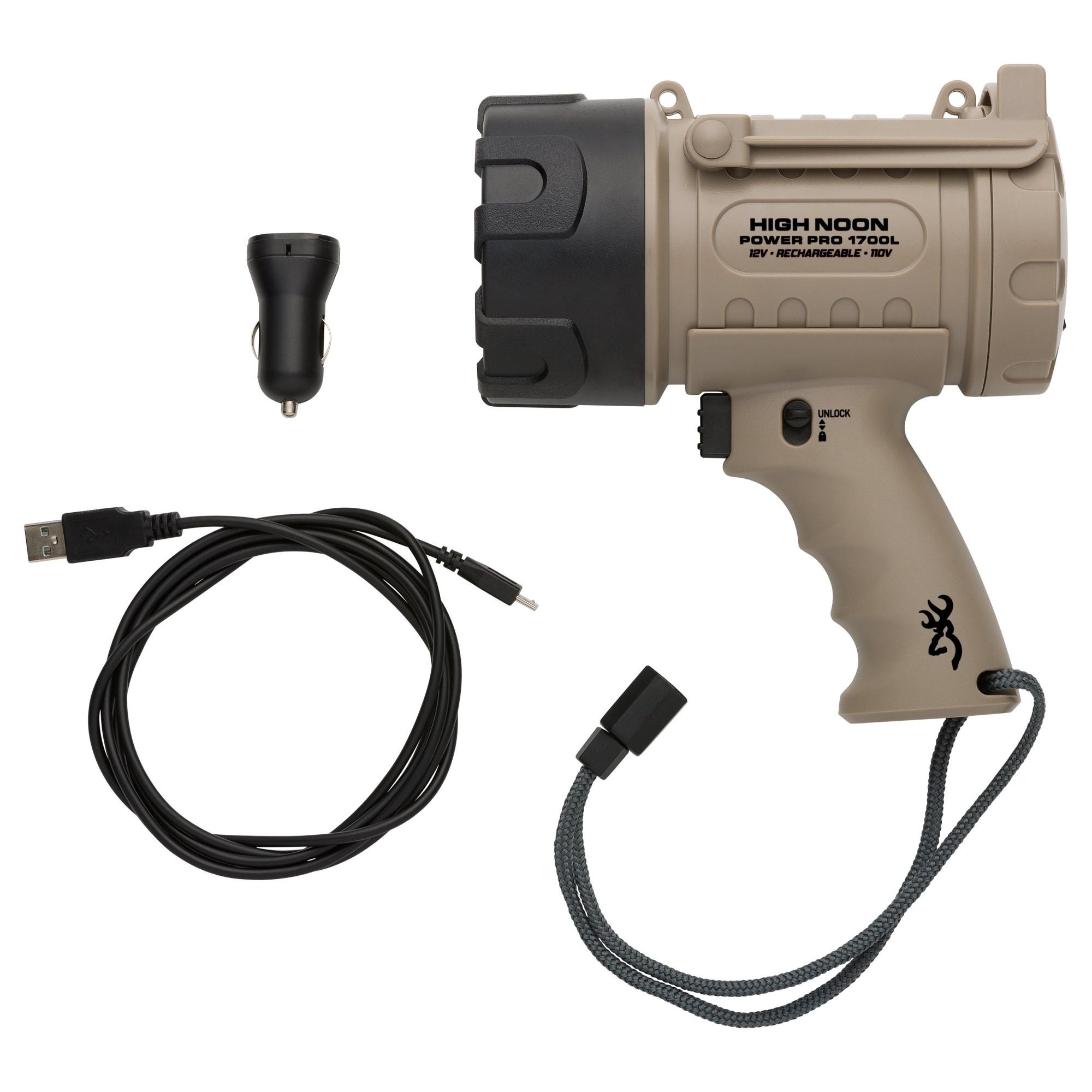 Browning High Noon Power Pro Spotlight Tan Picture of Browning Clothing Browning LIGHTHIGH NOON POWER PRO 12V