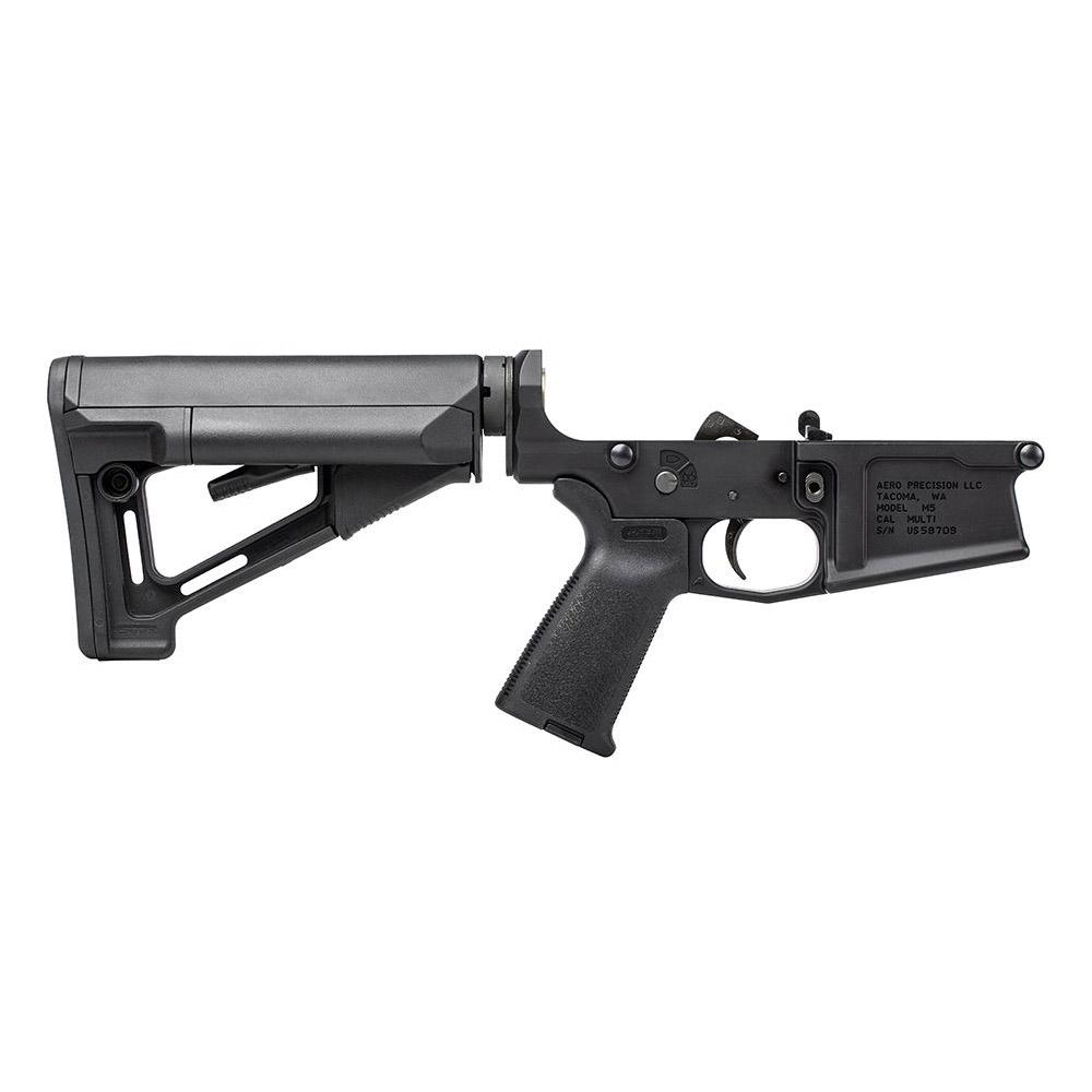 Aero Precision M5 (.308) Enhanced Complete Lower Receiver w/ Magpul MOE & STR - Black