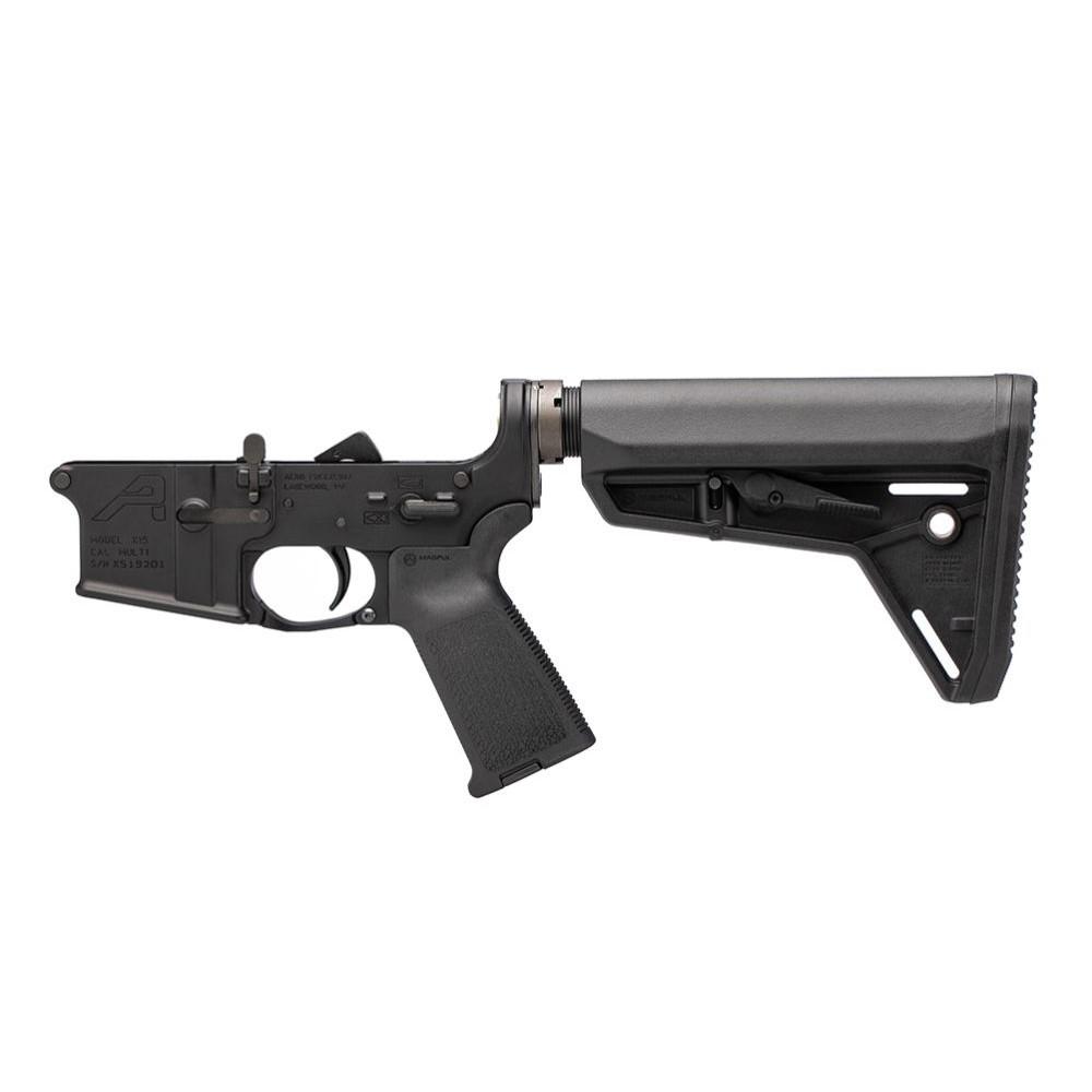 Aero Precision AR-15 Complete Lower Receiver with MOE Grip and SL Carbine Stock Black Picture of Aero Precision AR15 Complete Lower Receiver w/MOE Grip & SL Carbine Stock Ano