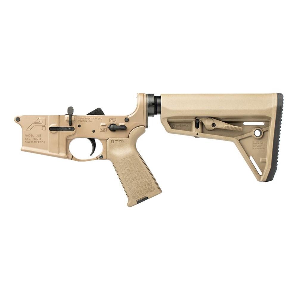 Aero Precision AR-15 Complete Lower Receiver with MOE Grip and SL Carbine Stock FDE Picture of Aero Precision AR15 Complete Lower Receiver w/FDE MOE Grip & SL Carbine Stock FDE