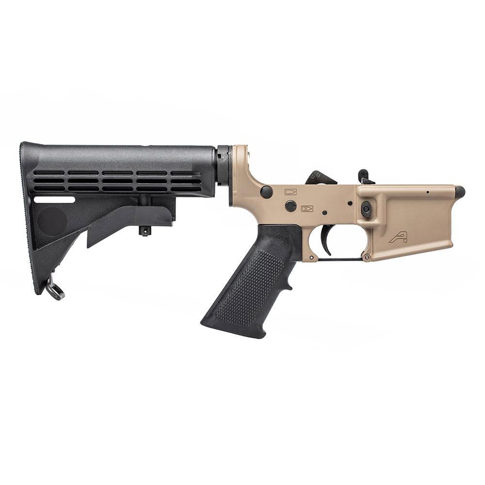 Aero Precision AR15 Standard Complete Lower Receiver - FDE Cerakote