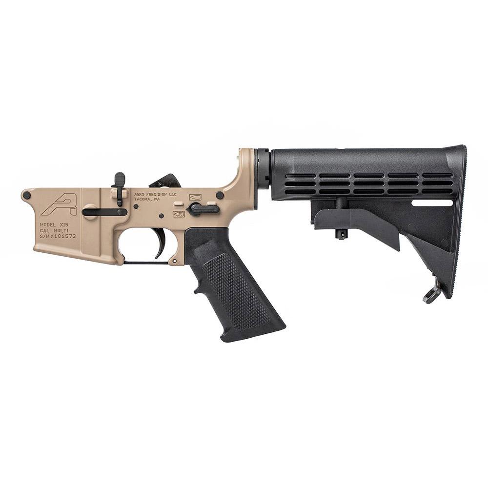 Picture of Aero Precision AR15 Standard Complete Lower Receiver - FDE Cerakote