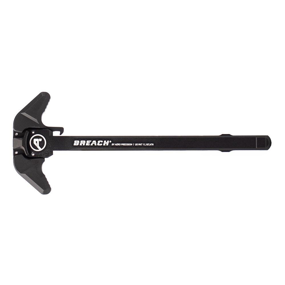 Aero Precision AR15 Breach Ambi Charging Handle with Small Lever Black Picture of Aero Precision AR15 BREACH Ambi CH w/ Small Lever - Blk/Blk Anodized (C)