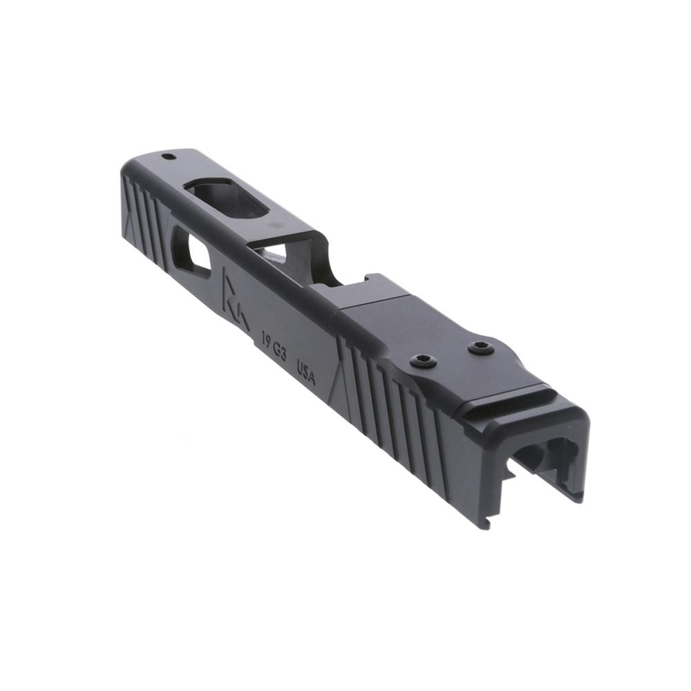 Rival Arms Slide for Glock Model 19 GEN 3 A1 DOC Cut - Black Finish Picture of Rival Arms Rival Arms Slide for GLOCK19 GEN3 A1 DOC BLK