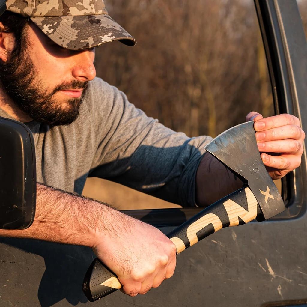 WOOX Volante Ax Wood Logo Picture of Woox WOOX AX Volante Wood Logo