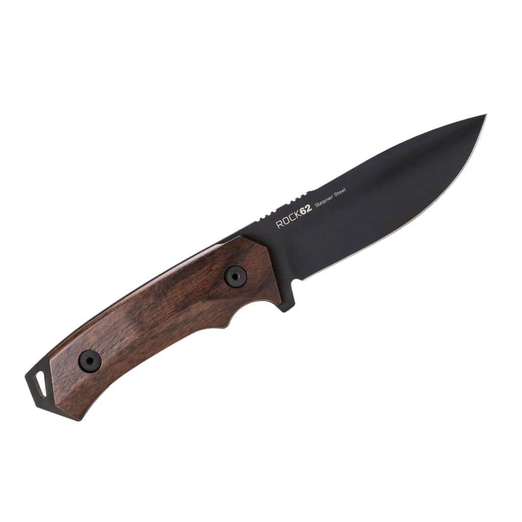 WOOX Rock 62 Fixed Blade Knife 4/1/4" Drop Point Blade Walnut Picture of Woox WOOX Rock 62 Fixed Blade Knife Walnut