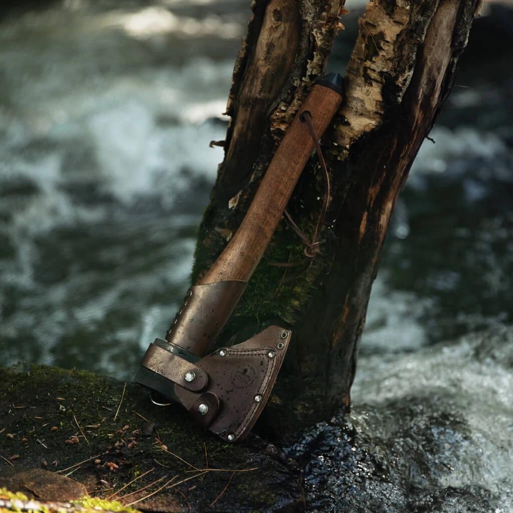 WOOX AX1 Genuine Leather Axe Sheath Picture of Woox WOOX AX1 Sheath Axe Genuine Leather Axe Sheath