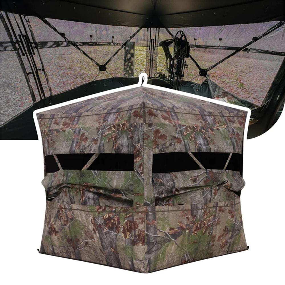 Barronett Blinds Grandview Ground Blind Bloodtrail Backwoods Camo See Through