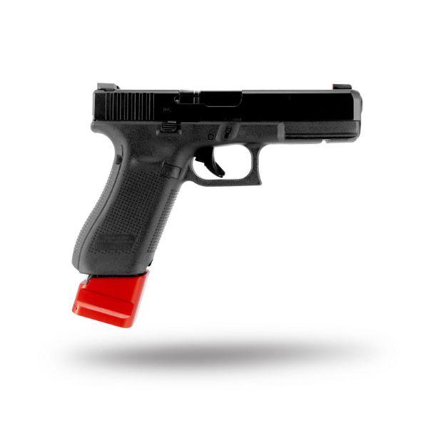 Shield Arms Magazine Extension +5/+4 for Glock 17/22/34/35/19X/45 Red Picture of Shield Arms Shield Arms Glock 17 22 and 5 4 mag extension red