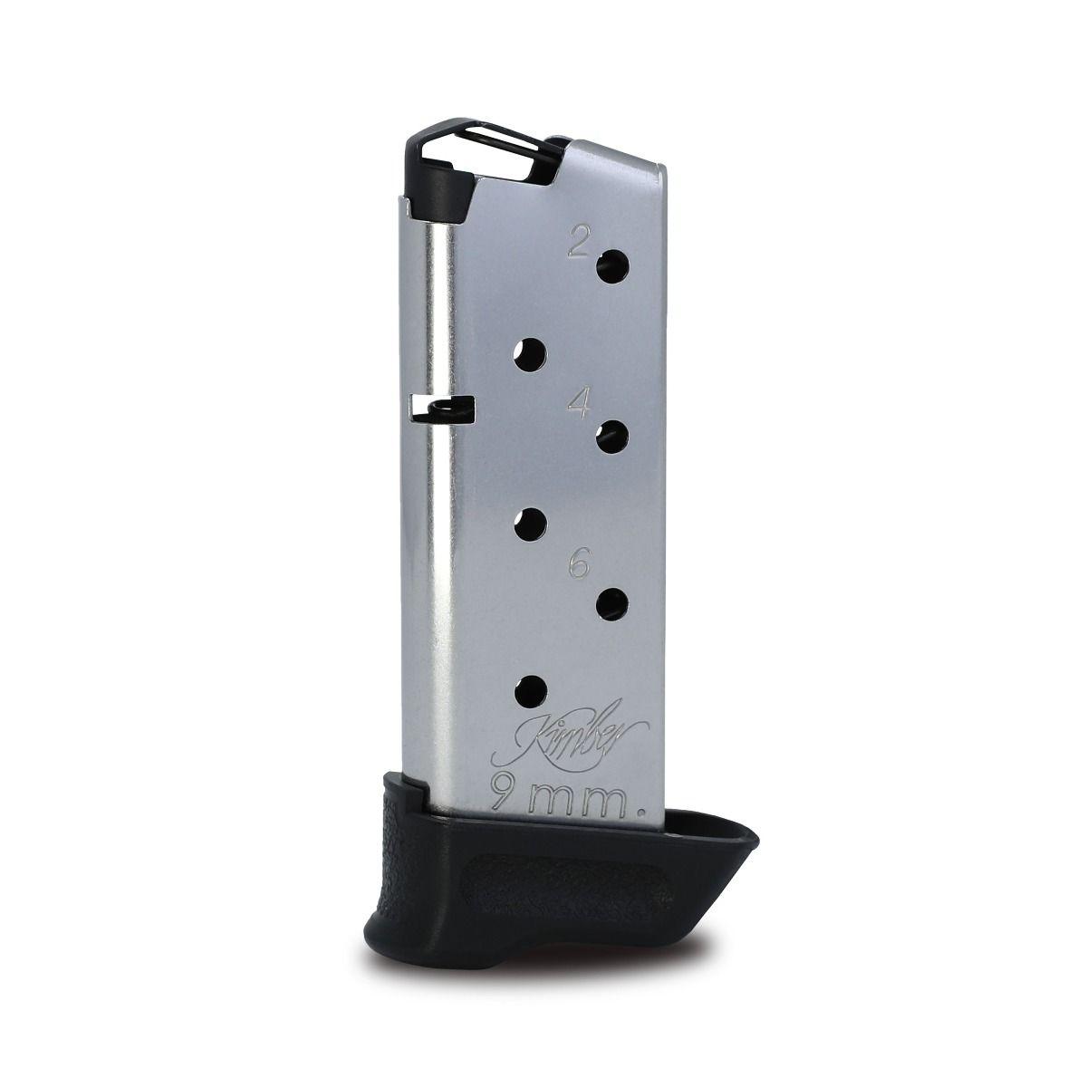 Kimber Micro 9 TacMag Handgun Magazine 9mm 7/rd Picture of Kimber Micro 9 7 Round TACMAG Sts Steel Extended Magazine 9MM