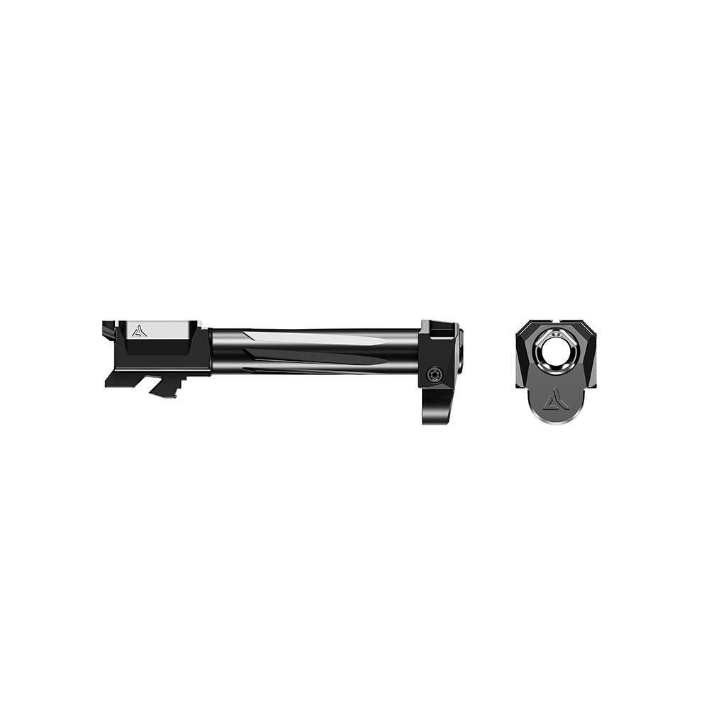 Radian Weapons Afterburner Compensator and Ramjet Barrel Combo for Glock 19 Gen 4 Black Picture of Radian Weapons Radian Weapons AFTERBURNER+RAMJET Combo-Barrel & Compensator-Glk 19-G4 Blk