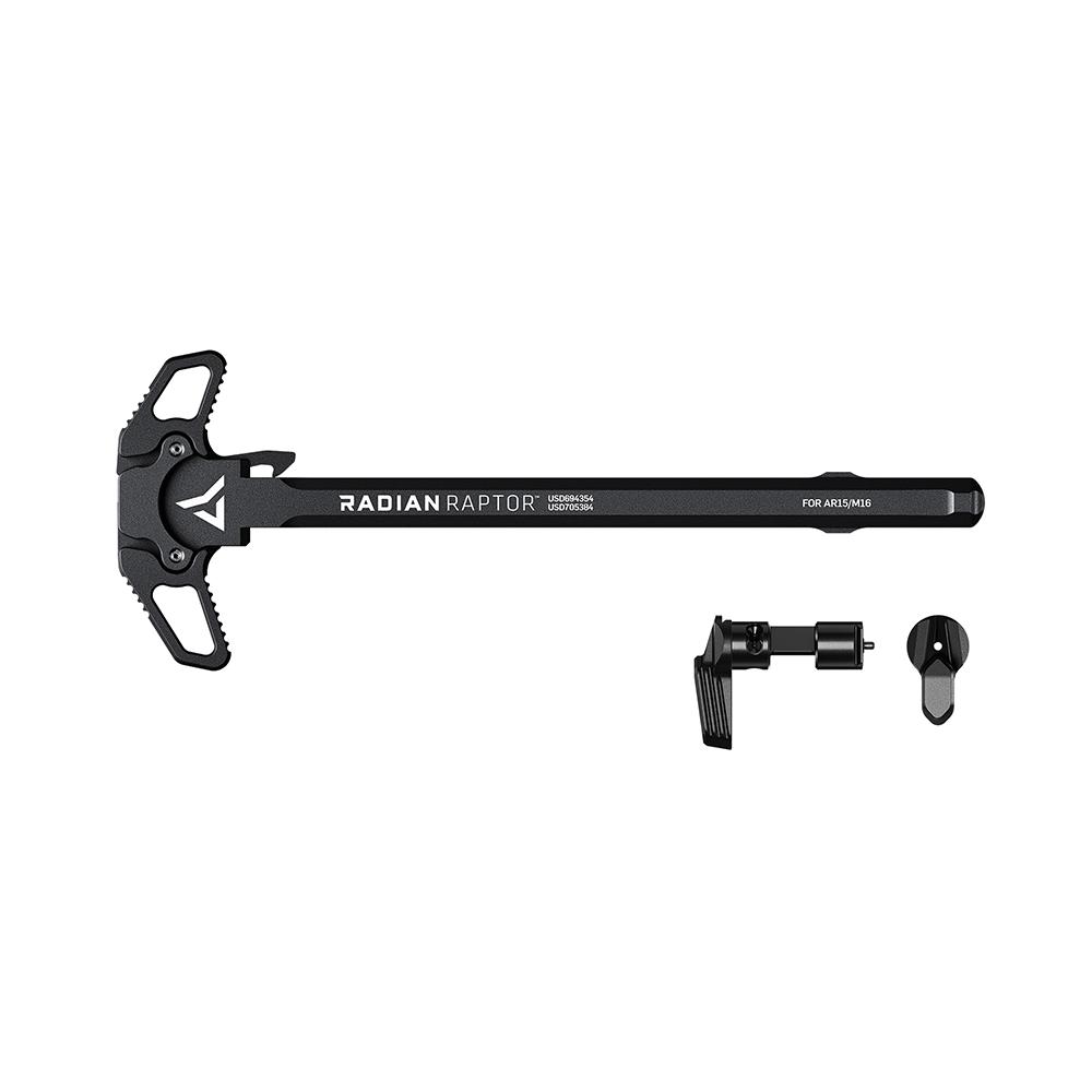 Radian Weapons Combo Raptor AR-15 Charging Handle Black Ambi and Talon 45/90 Safety Selector Black Ambi Picture of Radian Weapons Radian Weapons COMBO (RAPTOR-Charge Handle-AR15/TALON-45/90 Ambi Safe)Black