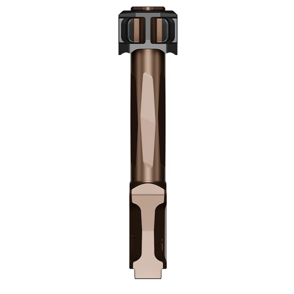 Radian Weapons Afterburner Compensator and Ramjet Barrel Combo for Glock 19 Gen 5 Bronze Barrel Picture of Radian Weapons Radian Weapons AFTERBURNER + RAMJET - Glock 19/19X/45 Gen 5 Bronze Barrel