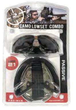 Radians Combo Set -Lowset  Camo EM with Outback Smoke Clear Glass
